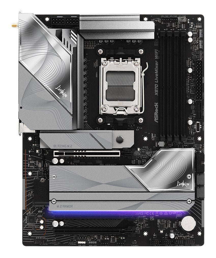 EAN 4711581491823 - Asrock X870 LiveMixer WiFi AMD X870 Zócalo AM5 ATX imagen 3