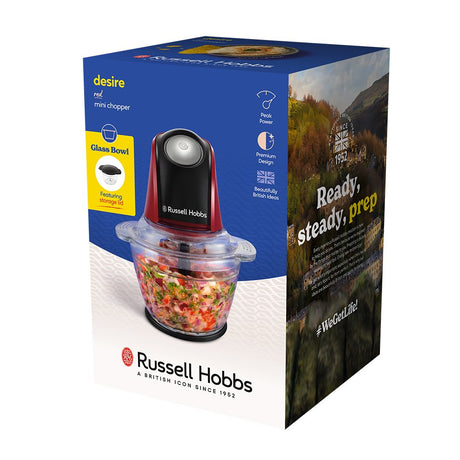 EAN 5038061162844 - Russell Hobbs 27130-56 picadora eléctrica de alimentos 0,5 L 200 W Negro, Rojo, Transparente imagen 8