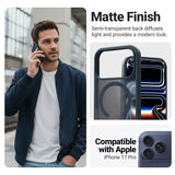Etui Hybrid Matte Magnetic Etui Magsafe Iphone 17 Pro Granatowe