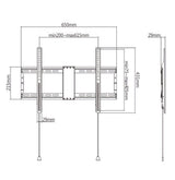 EAN 8716309126151 - Gembird WM-80F-01 soporte para TV 2,03 m (80") Negro imagen 1