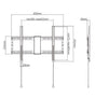EAN 8716309126151 - Gembird WM-80F-01 soporte para TV 2,03 m (80") Negro imagen 1