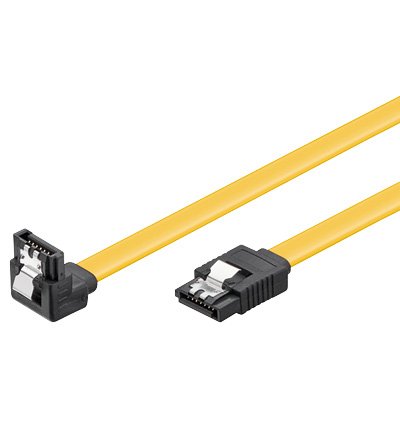 Goobay Cable De Datos Sata-3 Acodado 20cm Amarillo