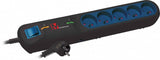 EAN 5901966000965 - LESTAR 5901966000965 base múltiple 2,5 m 5 salidas AC Interior Negro imagen 1