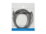 Lanberg Cable Estereo Ca-Mjfj-10cc-0050-Bk Jack 3.5mm Macho A Jack 3.5mm Hembra,5 Metros