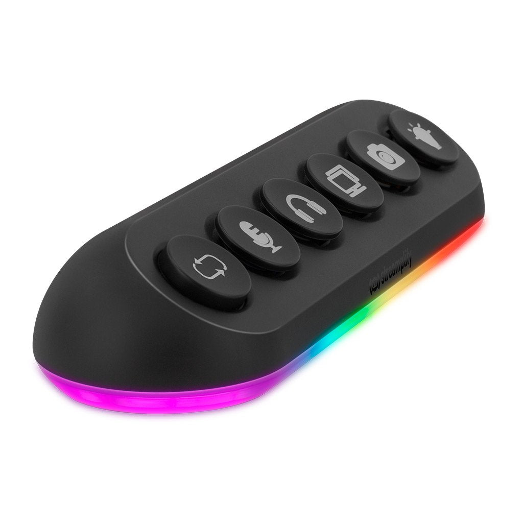 Mreamplify Hub Deck 5, 4x Usb 3.0, 1x Usb 2.0, Rgb, 12v, Eu-Netzcable - Negro