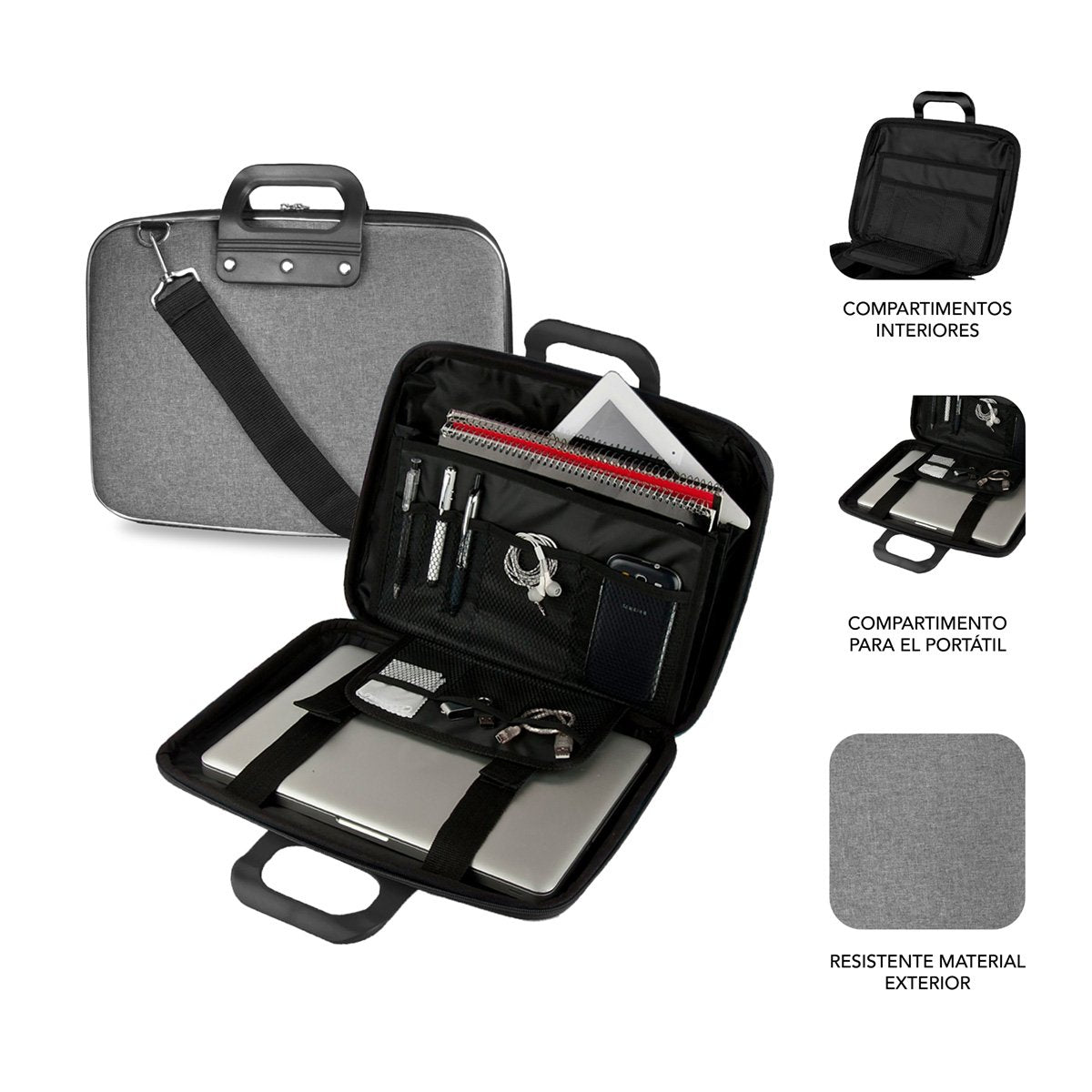 Maletin Eva 13.3'' Grey Subblim Hasta 13.3/ Semirrigido
