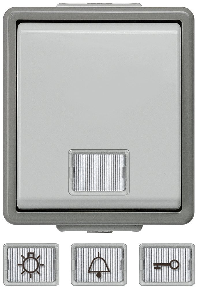 Siemens 5td4701 Delta Taster Flche Ip44 Ap Dgr Hgr 10a 250v 66x75mm