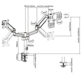 EAN 4015867225370 - Equip 650133 soporte para monitor 81,3 cm (32") Escritorio Negro imagen 8
