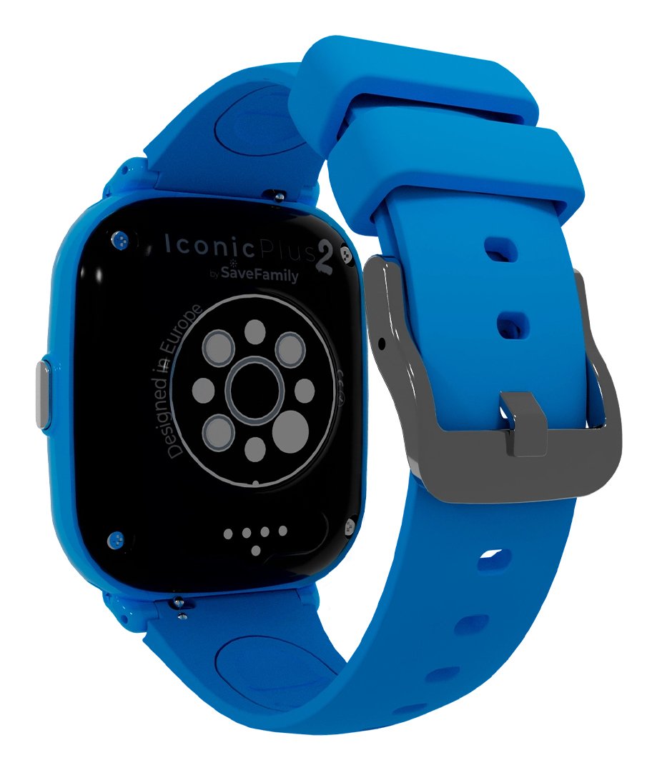 Savefamily Reloj Inteligente Infantil Iconic Plus 2 Con Gps Y Llamada - Ip67 - Bateria 850mah - Ia - Azul