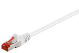 Cat 6 Patch Cable S/Ftp (Pimf), White, 0.15 M - Lszh Halogen