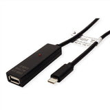 Value Usb 2.0 Verlngerung, Aktiv, Mit Repeater, A-C, Schwarz, 20 M