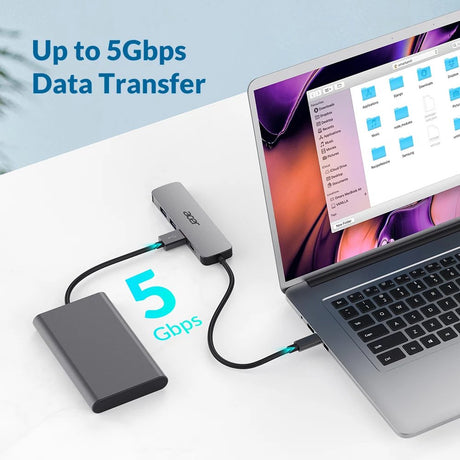 EAN 4712842946762 - Acer 5in1 Type C Dongle Alámbrico USB 3.2 Gen 1 (3.1 Gen 1) Type-C Plata imagen 4