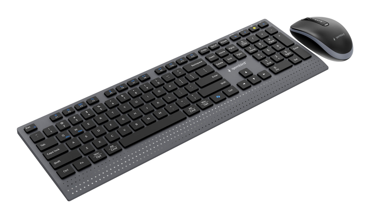Gembird Dual-Mode Slim Wireless Desktop Set 2.4g+Bt Us Layout