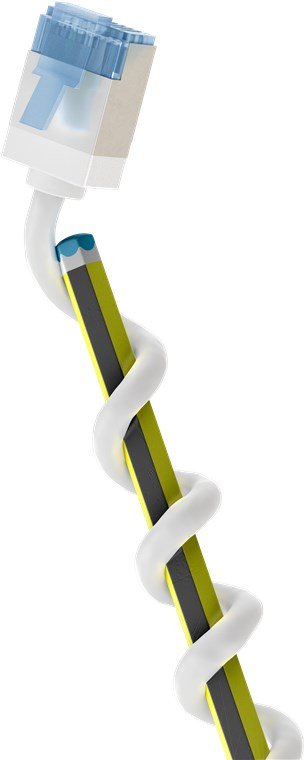 Cable Cat 6a, U/Ftp,  0.15 M, Blanco, Lszh-Tpe  Slim Delgado Goobay