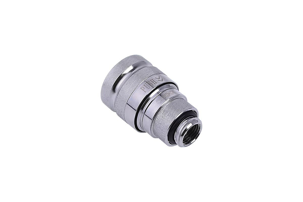Alphacool 17439 Accesorio O Pieza De Sistema De Refrigeración Para Ordenador Racor, Conexión Cromado, Racor, Latón, Plata, 1/4", 32 Mm, 86 Mm