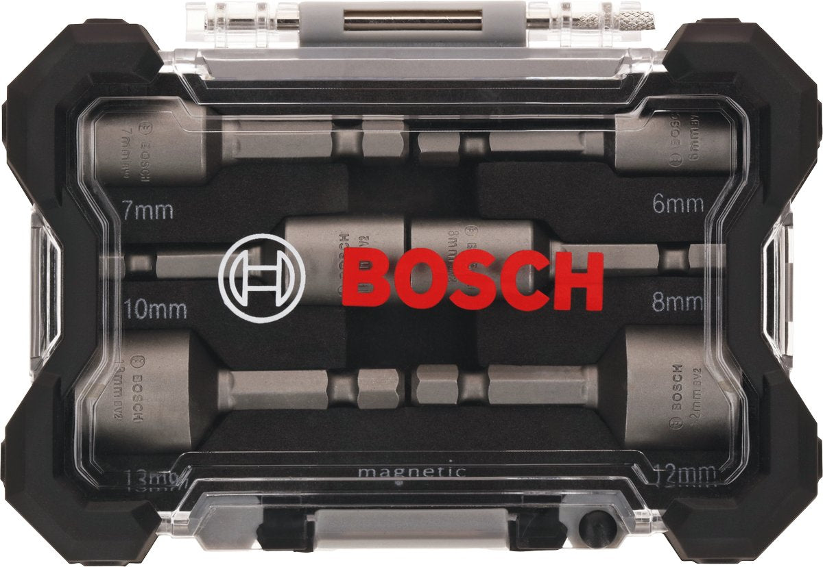 Juego De Vasos Para Llaves De Tubo Bosch 6 Piezas 50 Mm