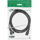 Cable De Alimentación Inline, Schutzkontakt Directo A 3 Pines Iec C13, Negro, H05vv-F, 3x0,75 Mm², 0,5 M