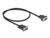 Delock 87835 Cable Serie Rs-232 D-Sub9 Hembra To D-Sub9 Hembra Conexión De Alimentación En El Pin 9 0.5 M