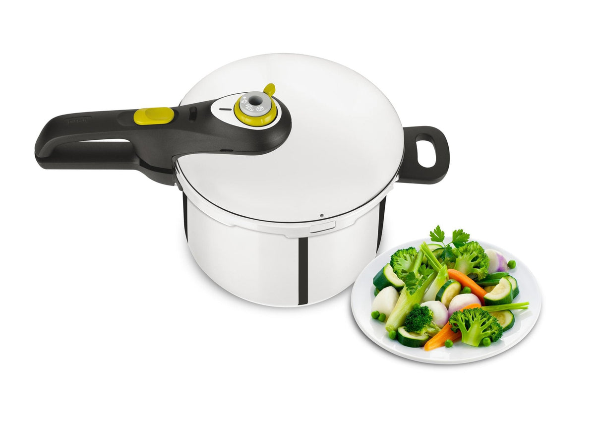 Tefal P2530738 Olla A Presión 6 L Negro, Acero Inoxidable 22 Cm. 6.0 L)