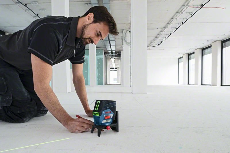 Láser Combinado Bosch Professional  Gcl 2-50 Cg Professional + Rm2, Láser De Líneas Cruzadas Azul/Negro, L-Boxx, Con Soporte 0601066h00