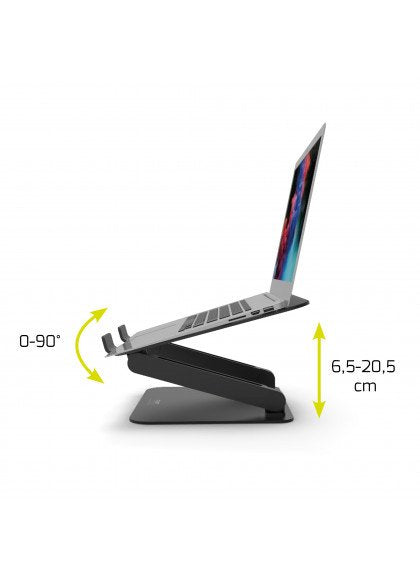 Soporte Para Portátil Port Designs Aluminio 39.6 Cm (15.6") Black