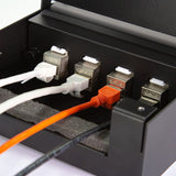 Logilink Consolidation Point Box For 4 Keystone Jacks, Metal, Negro