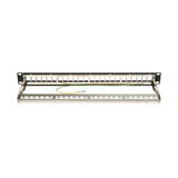 24-Port 1u Rack-Mount Shielded Blank Keystone Multimedia Patch Panel Rj45 Ethernet Usb Hdmi Cat5e 6 Taa