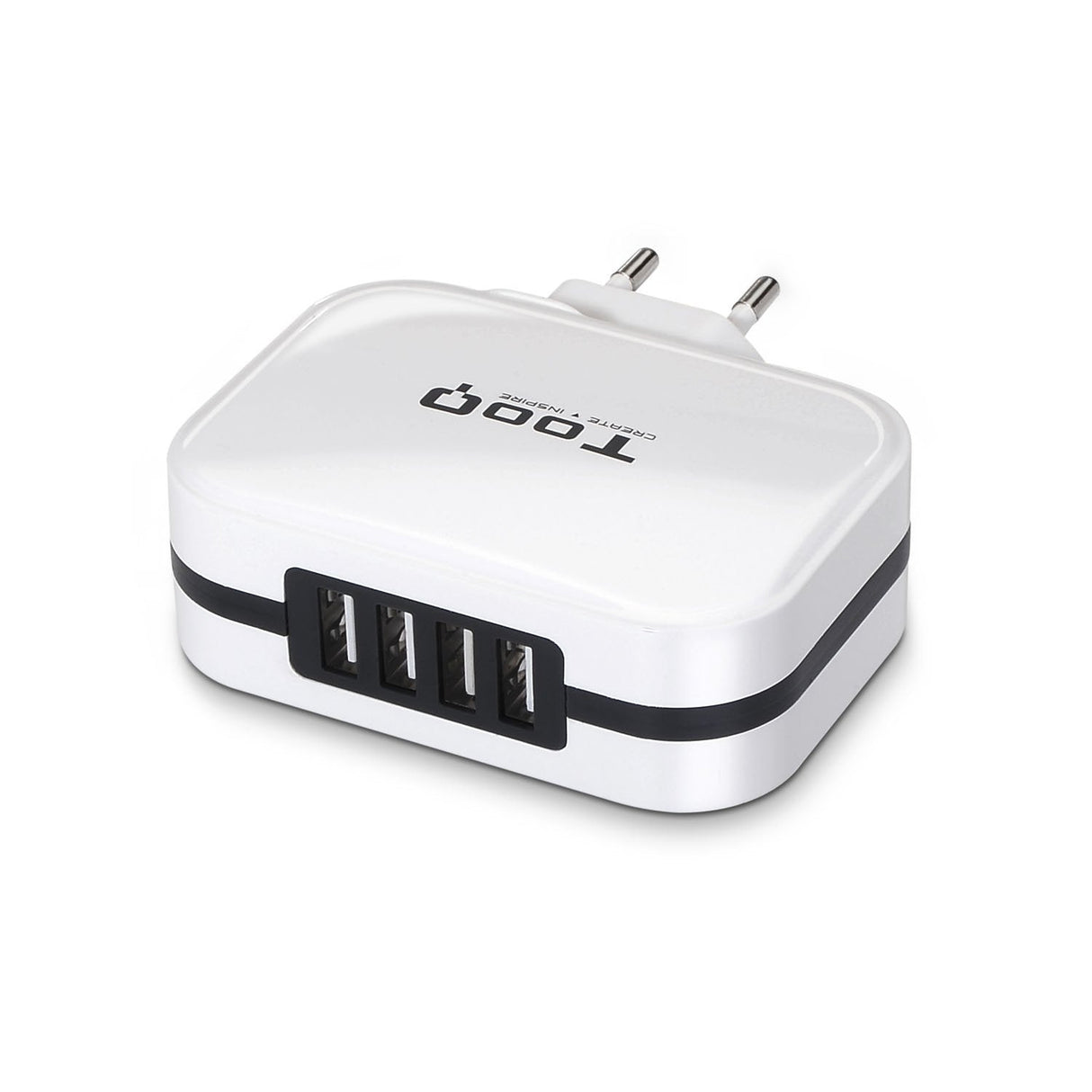Cargador Pared Tooq Tqwc 1sc04wt Usb C + Usb A 27w Blanco
