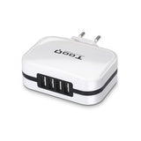 Cargador Pared Tooq Tqwc 1sc04wt Usb C + Usb A 27w Blanco