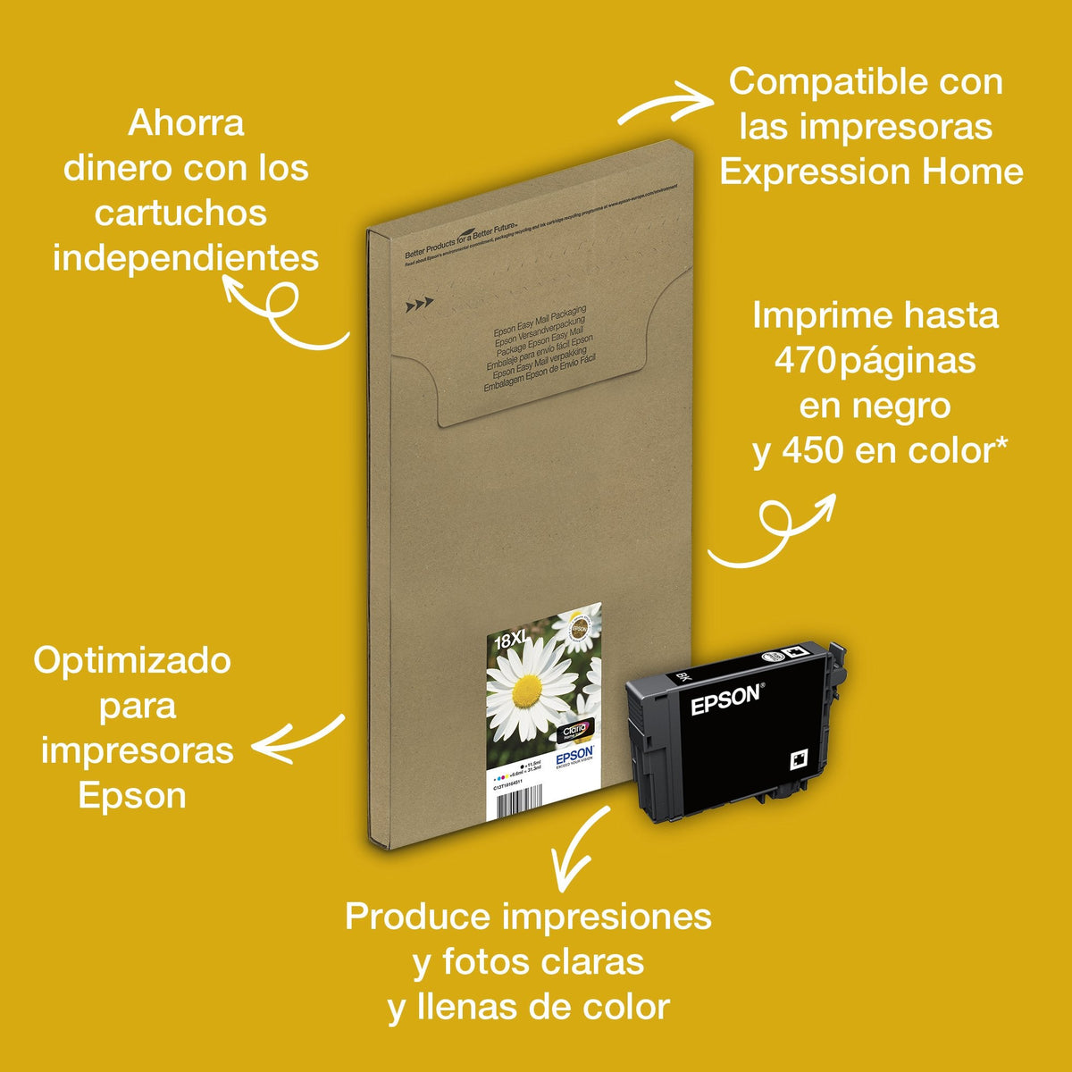 Epson Daisy Multipack 4-Colours 18xl Easymail