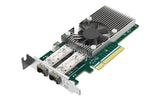 Qnap Qxg-25g2sf-Bcm Adaptador De Red Pcie 4.0 X8 Perfil Bajo 25 Gigabit Sfp28 X 2 Para P/N: Cab-Dac15m-Sfp28 Cab-Dac15m-Sfpp Trx-10gitsfpp-Sr Trx-25gsfp28-Sr