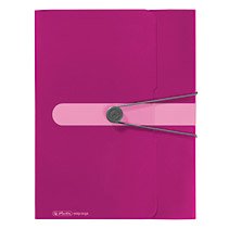 Herlitz Sammelbox A4 Pp 4.0cm Opaco Beere M.Gummizug