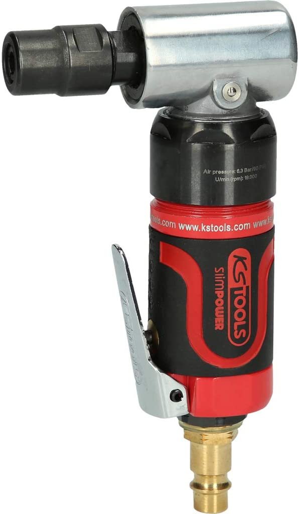 Ks Tools 515.5535 Slimpower Mini-Druckluft-Winkelstabschleifer 19.000 U/Min