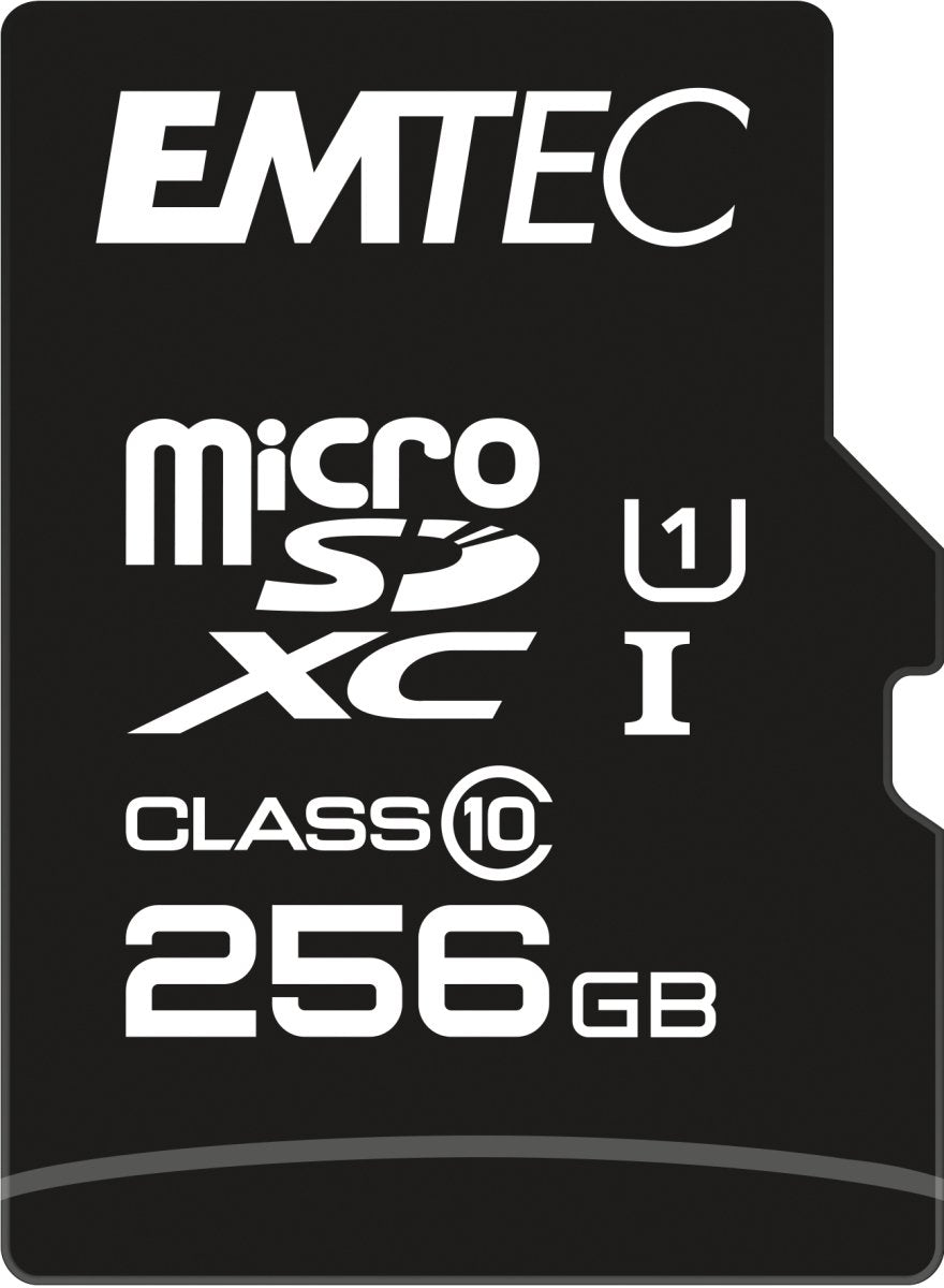 Microsdxc 256gb Emtec +Adapter Cl10 Elitegold Uhs-I 85mb/S Blister