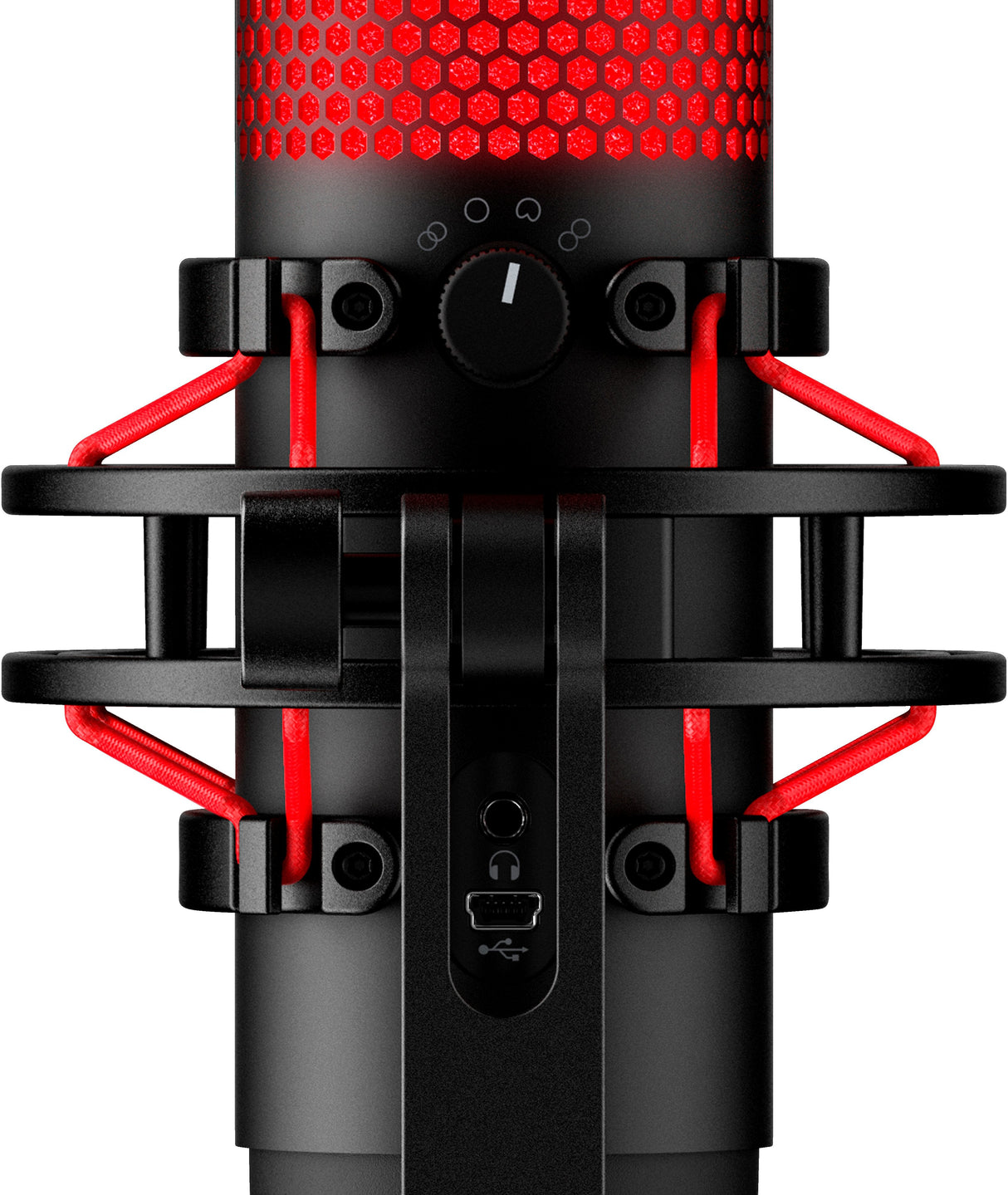 Hyperx Quadcast Micrófono De Condensador Rojo 4p5p6aa