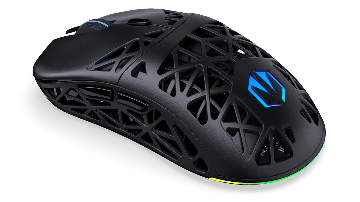Ratón  Endorfy Liv Plus Wireless Gaming Negro, Incluye Estación De Carga Ey6a016