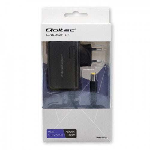 Cargador Qoltec 18w | 9v | 2a | 5,5*2,5