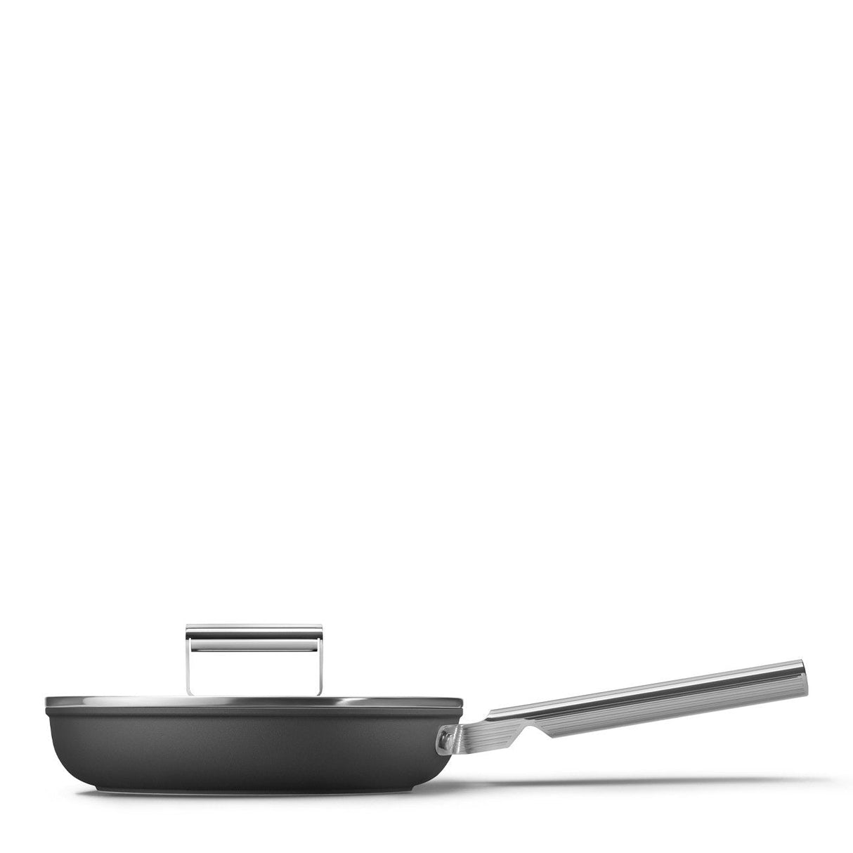 Smeg Fpf2402blm Bratpfanne, 24 Cm, Keramik, Edelstahlgriff, Mattschwarz