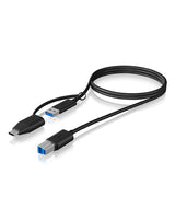 EAN 4250078171423 - ICY BOX IB-CB032 cable USB USB 3.2 Gen 1 (3.1 Gen 1) 1 m USB B USB A Negro imagen 2