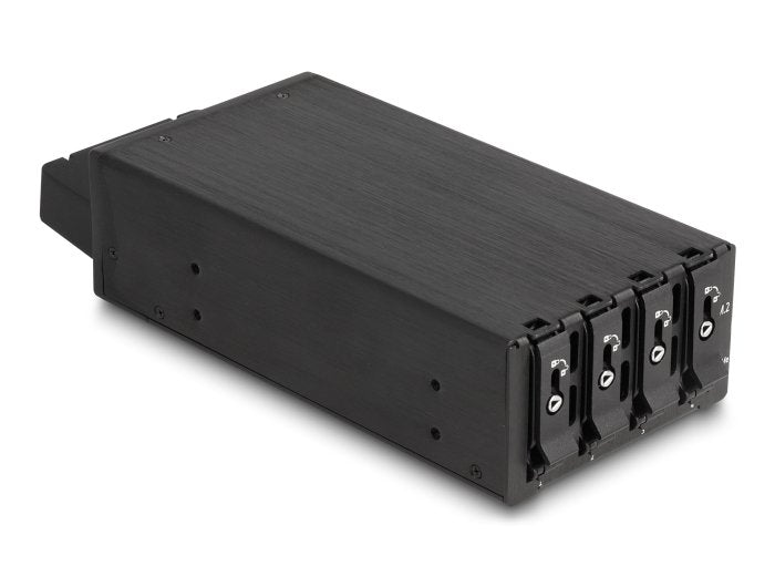 Delock 47126 Estante Móvil De Bahía Delgada Para 4 X Ssd M.2 Nvme Con Conector Slim Sas Sff-8654 Delgado
