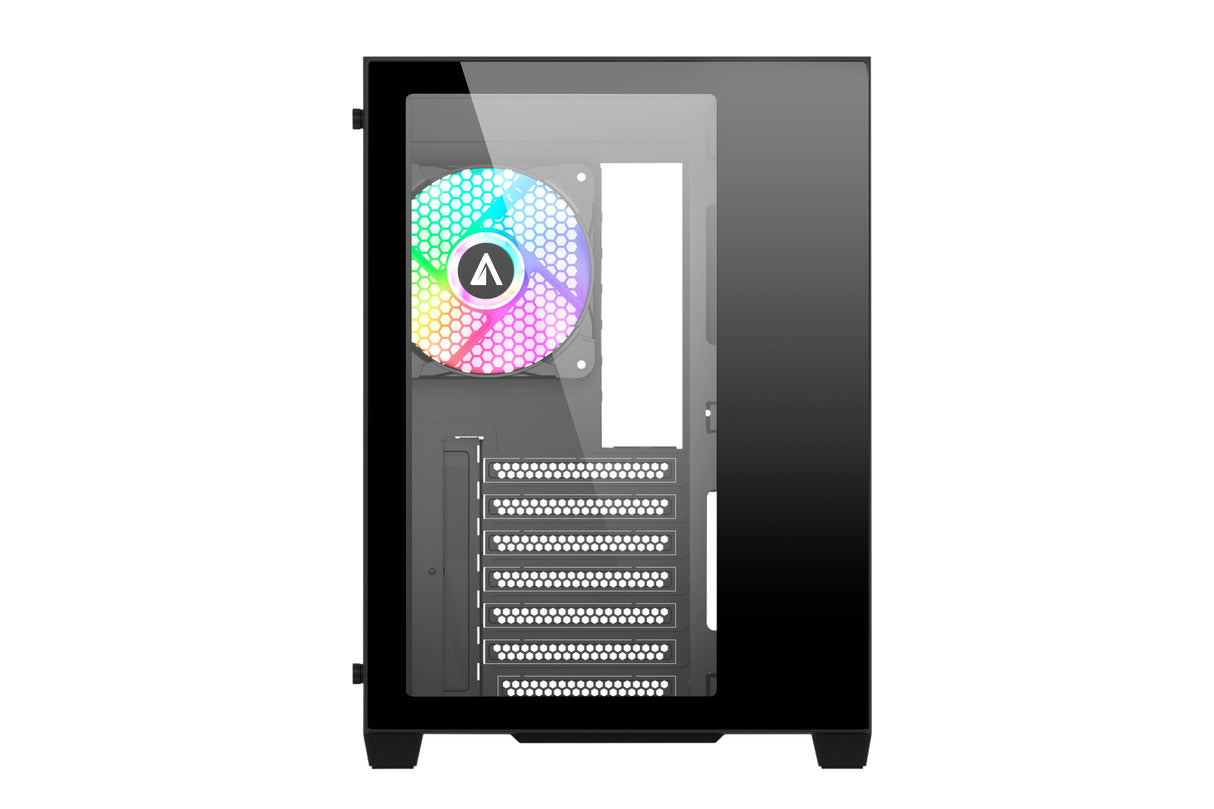Abysm Danube Sava 285 Bx203 Black Argb Caja Torre Atx, Itx, Micro Atx - Lateral Y Frontal Cristal Templado - 3.5" Y