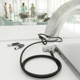 Aisens Cable De Seguridad Tipo Nano Para Portátiles Aslk-D45k06-Bk 1.5m