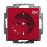 Busch Jaeger 20 Euc Dv-917 Schuko Steckdose Edv Rot Busch-Balance Si