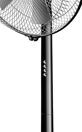 86825 Standventilator Silverline 40cm Sw Si 50w 3 Stufen Oszillierend