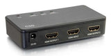 C2g 2-Port 4k Hdmi Splitter Separador De Vídeo/Audio 2 X Hdmi Sobremesa