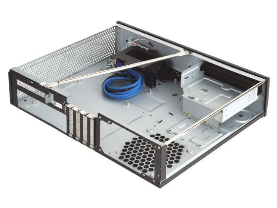 Caja Pc Silverstone Silent Computer Case Sst-Ml03b Milo Slim Htpc Micro Atx, Black