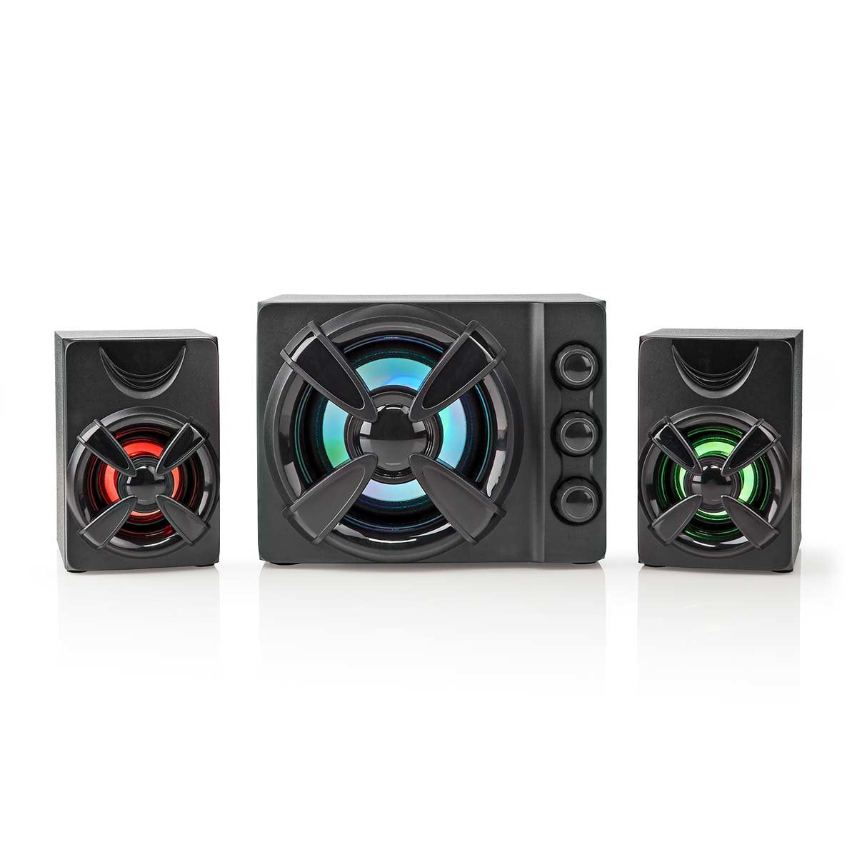 Nedis Altavoces  Gaming Altavoz: 2.1 Alimentado Por Usb 3.5 Mm Macho 33 W Led