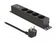 EAN 4043619668182 - DeLOCK 66818 limitador de tensión Negro 4 salidas AC 220 - 250 V 1,5 m imagen 1
