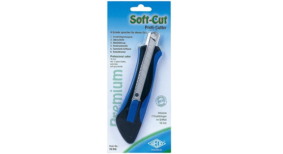 Wedo Soft-Cut Profi-Cutter Premium 18 Mm Incluye. 2 Ersatzkl.