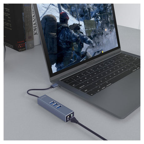 EAN 5901986047773 - Savio AK-57 USB-A - 3 x USB-A HUB with RJ-45 Gigabit Ethernet adapter 5000 Mbit/s grey USB 3.2 Gen 1 (3.1 imagen 5